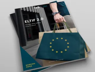 a magazine with a hand holding a bag